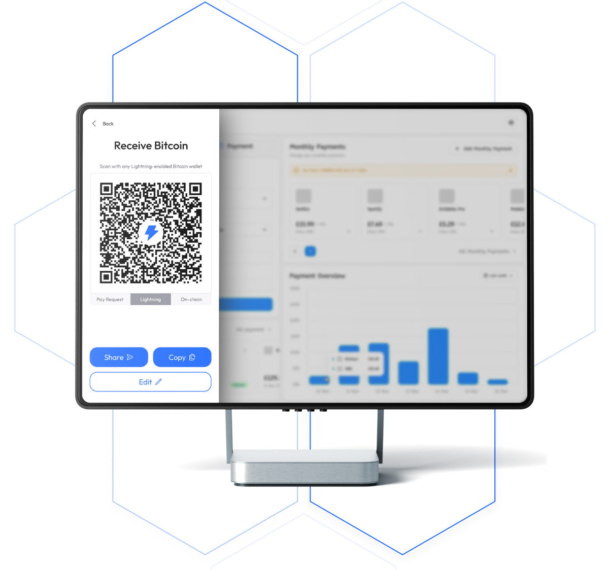 Desktop payment interface