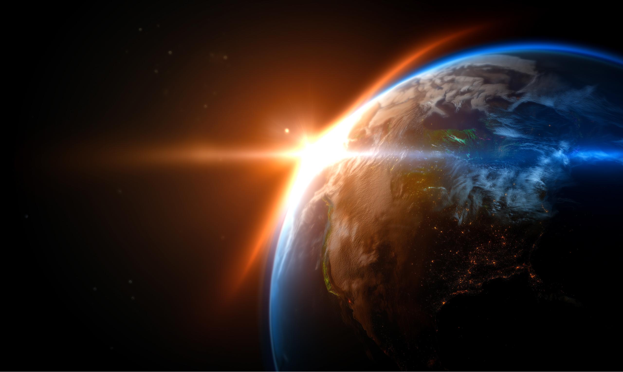 Earth from space showing global reach