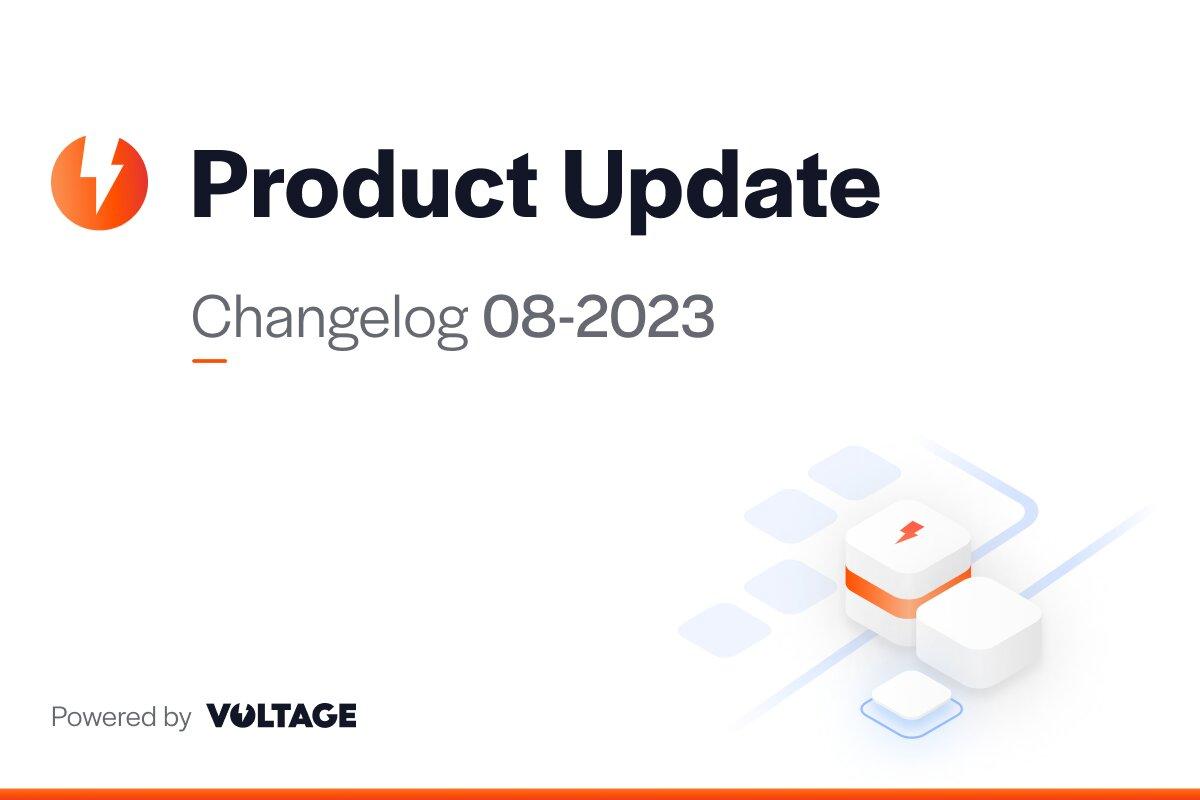 Changelog 08-2023
