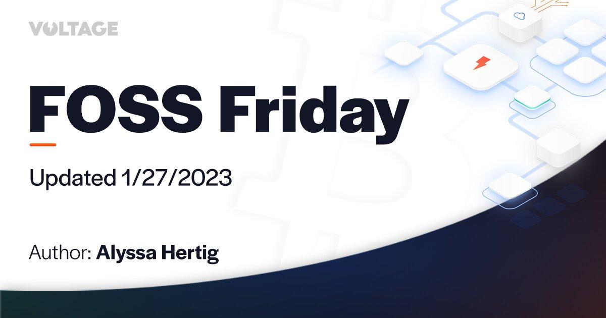 What the Voltage Crew Built On #FOSSFriday 1/27/2023