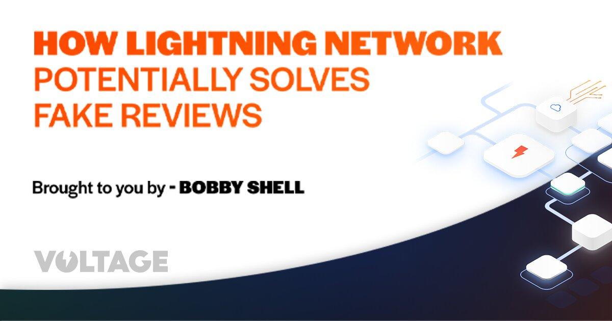 How the Lightning Network potentially solves fake reviews