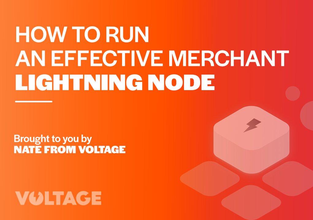How to run an effective Merchant Lightning Node