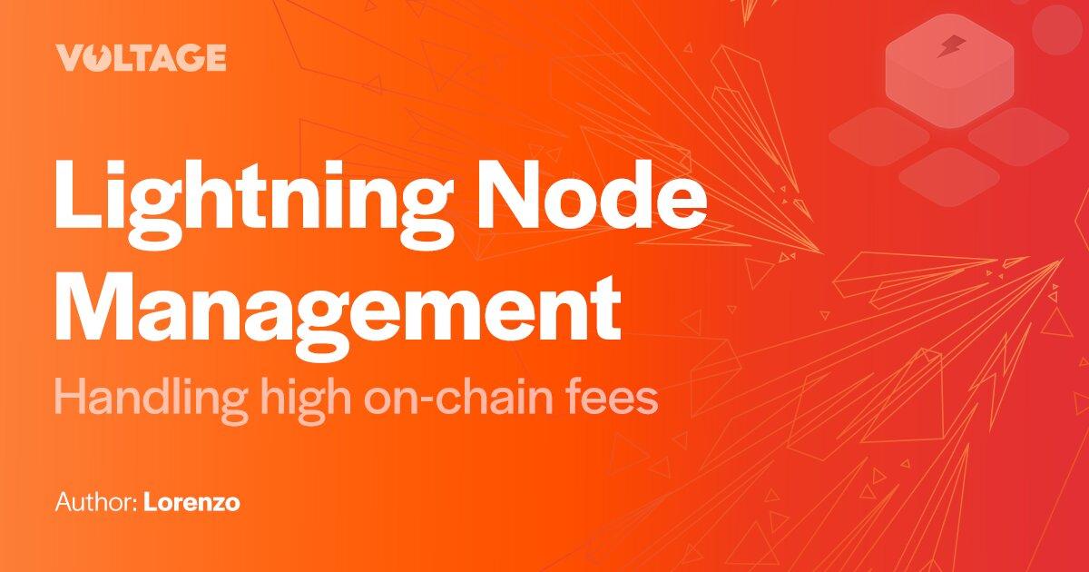 Lightning Node Management - Handling High On-Chain Fees