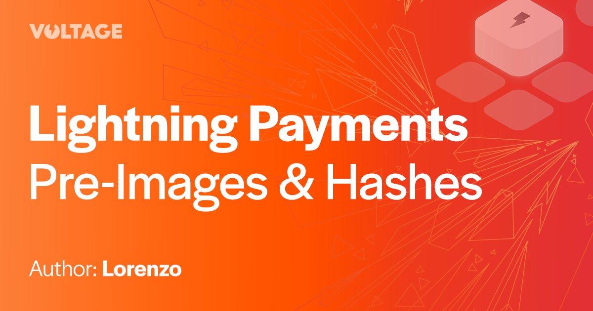 Lightning Payments: Pre-Images & Hashes