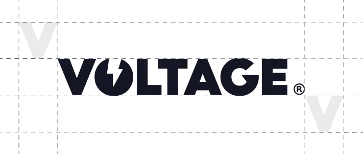 Clear space diagram showing proper logo spacing