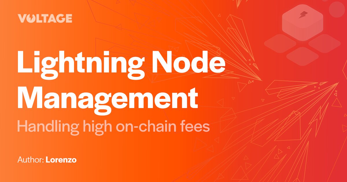 Lightning Node Management - Handling High On-Chain Fees | Voltage